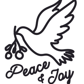 Peace & Joy Christmas Stamp