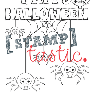 Free Halloween Colouring In Poster - Spider