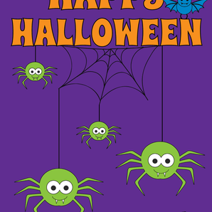 Free Halloween Colouring In Poster - Spider