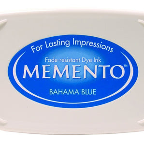 Memento Bahama Blue Inkpad - stamptastic-uk