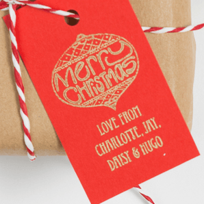 Christmas Bauble Stamp - stamptastic-uk