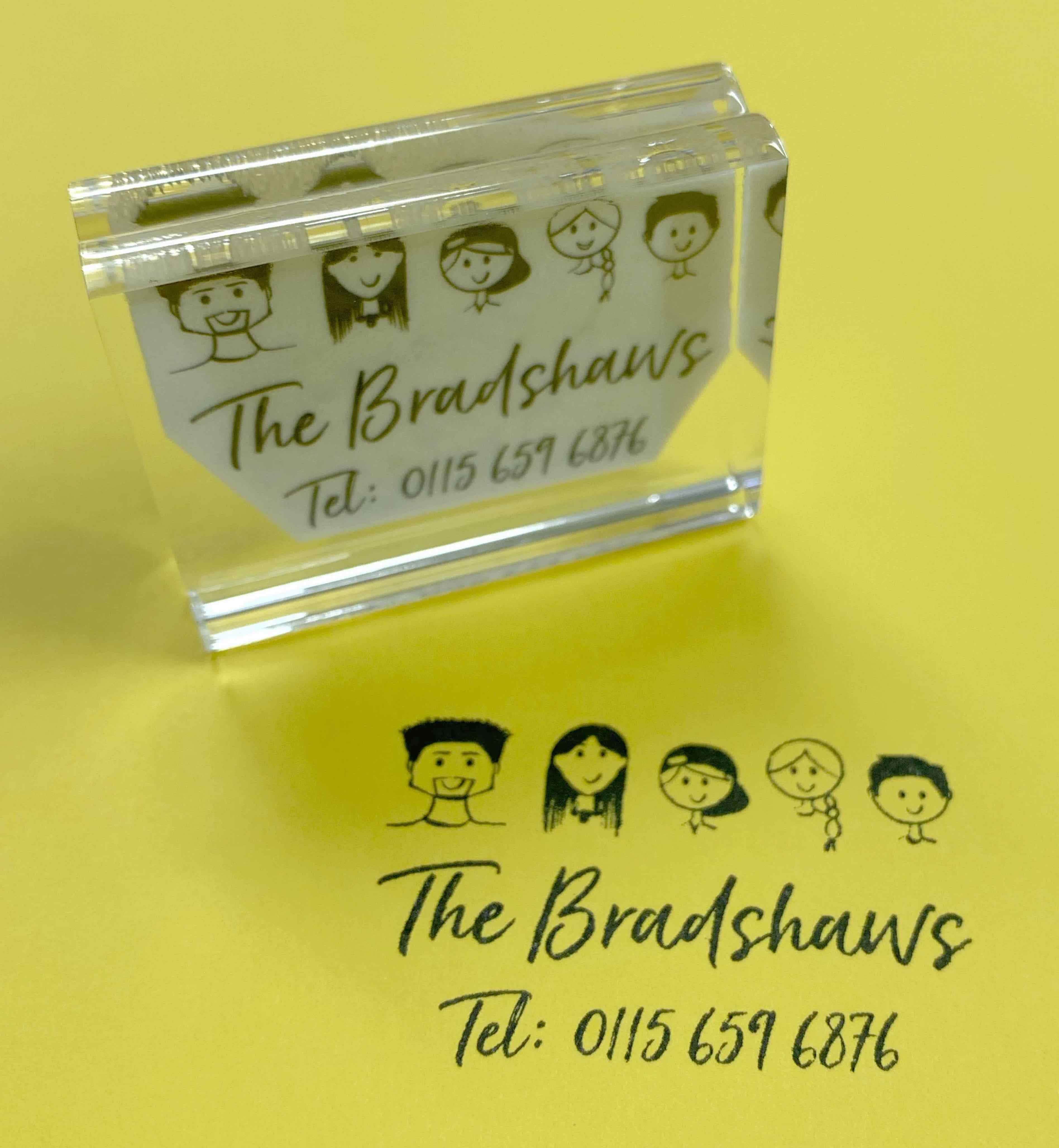 Fun Family Portrait Personalised Stamp - Small - stamptastic-uk
