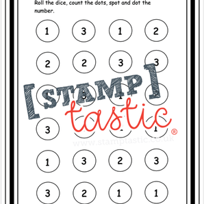 Starting School Free Resource: Roll, Spot and Dot the Number Game - stamptastic-uk