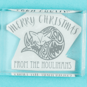 Christmas Fox Stamp - stamptastic-uk