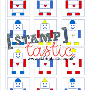 Starting School Free Resource: Robot Game - stamptastic-uk