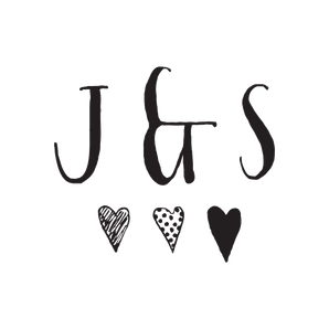 Monogram Hearts stamp - stamptastic-uk