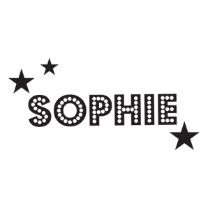 Dotty, Starry Individual Name Stamp - stamptastic-uk