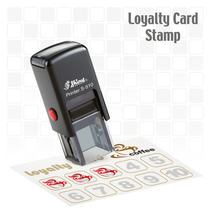 Beer Glass Loyalty Card Self-inking Rubber Stamp - stamptastic-uk