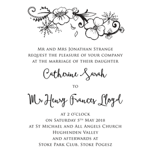 Vintage Wedding Invite - stamptastic-uk