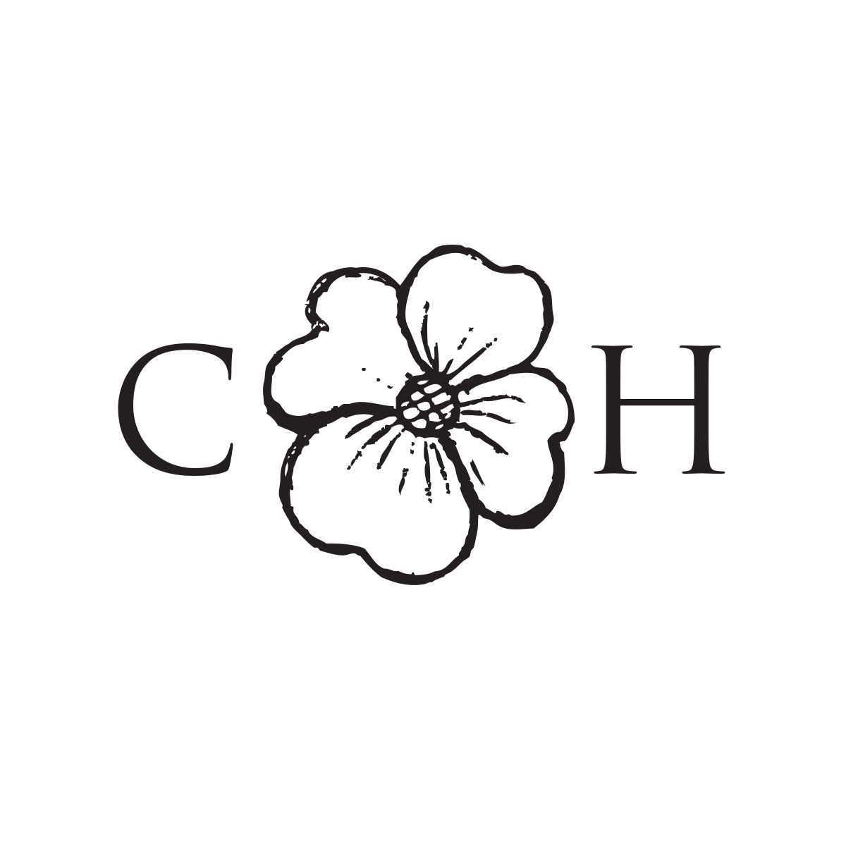 Vintage Monogram Flowers stamp - stamptastic-uk