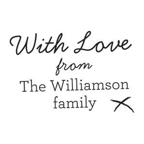 With Love from Family Elegant stamp - stamptastic-uk